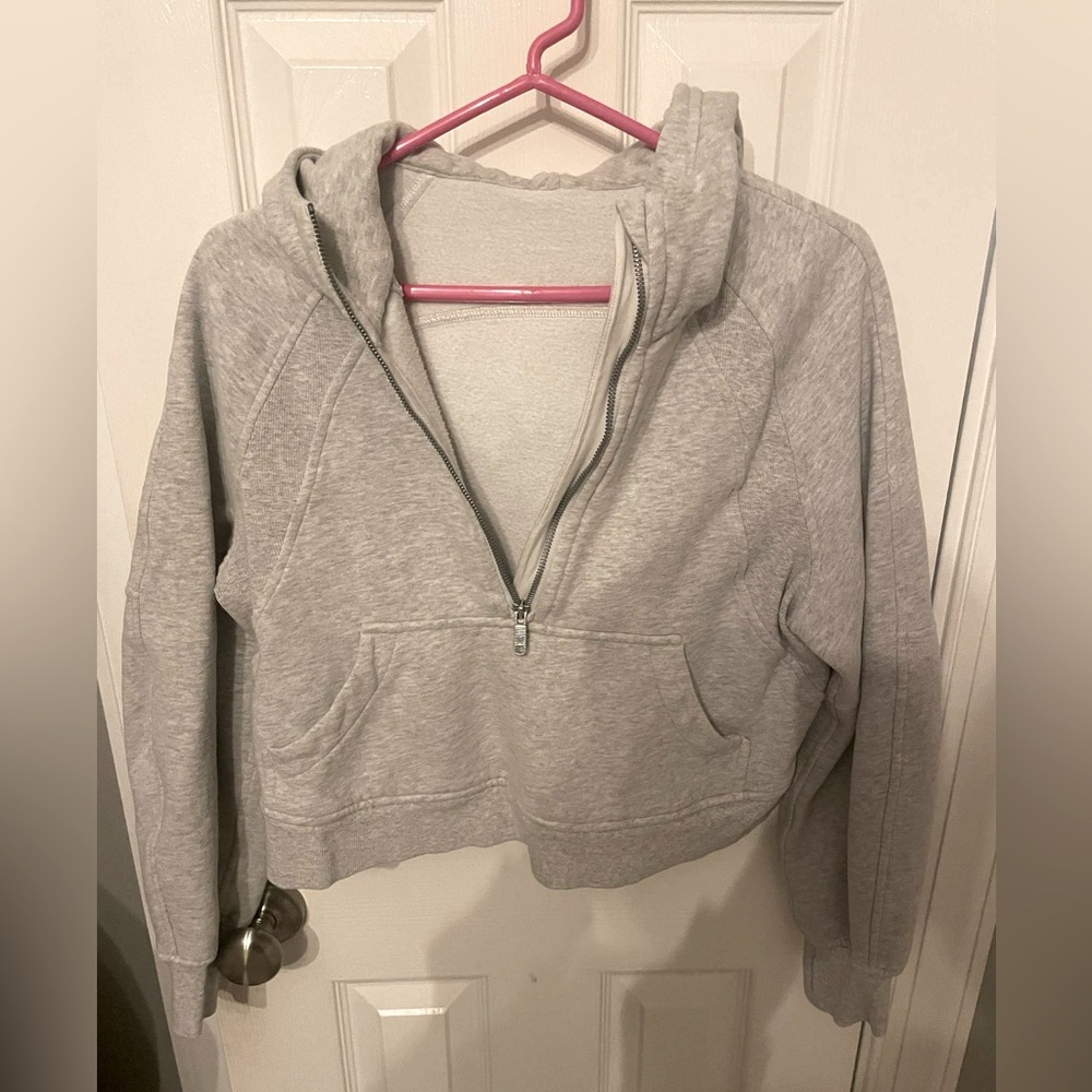 Lululemon Grey Half-Zip Scuba